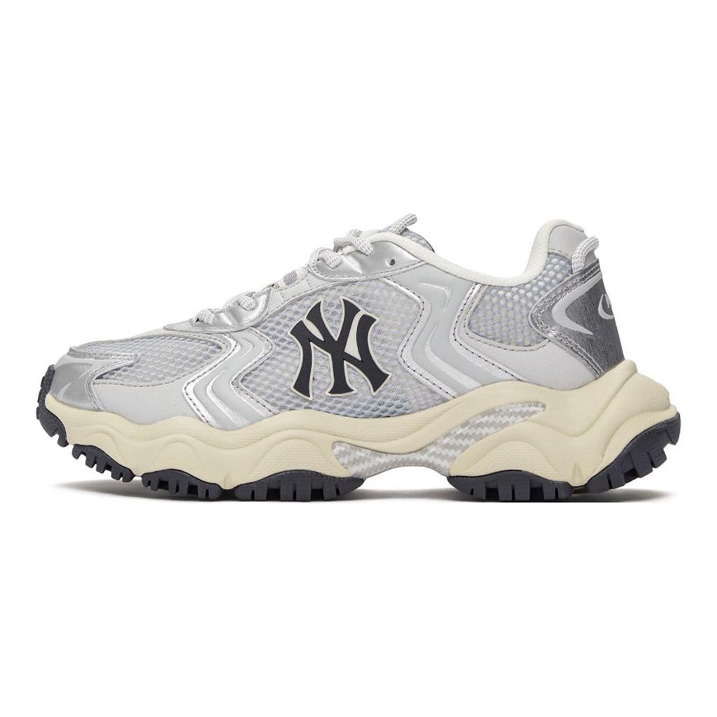 MLB New York Yankees Chunky Sneakers Unisex Low top Black/Pink/Silver 3ASHW075N-50SIS(Team80BOX)