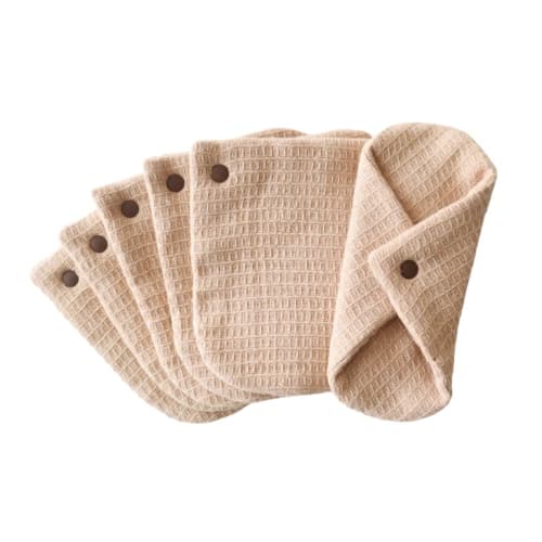 

Hanafu Kiwami Snap-on Liners, Round, Small, Pack of 6, Cloth Pads, 100% Organic Cotton, for Discharge, Everyday Use, Made in Japan, FemCare, Sustainab