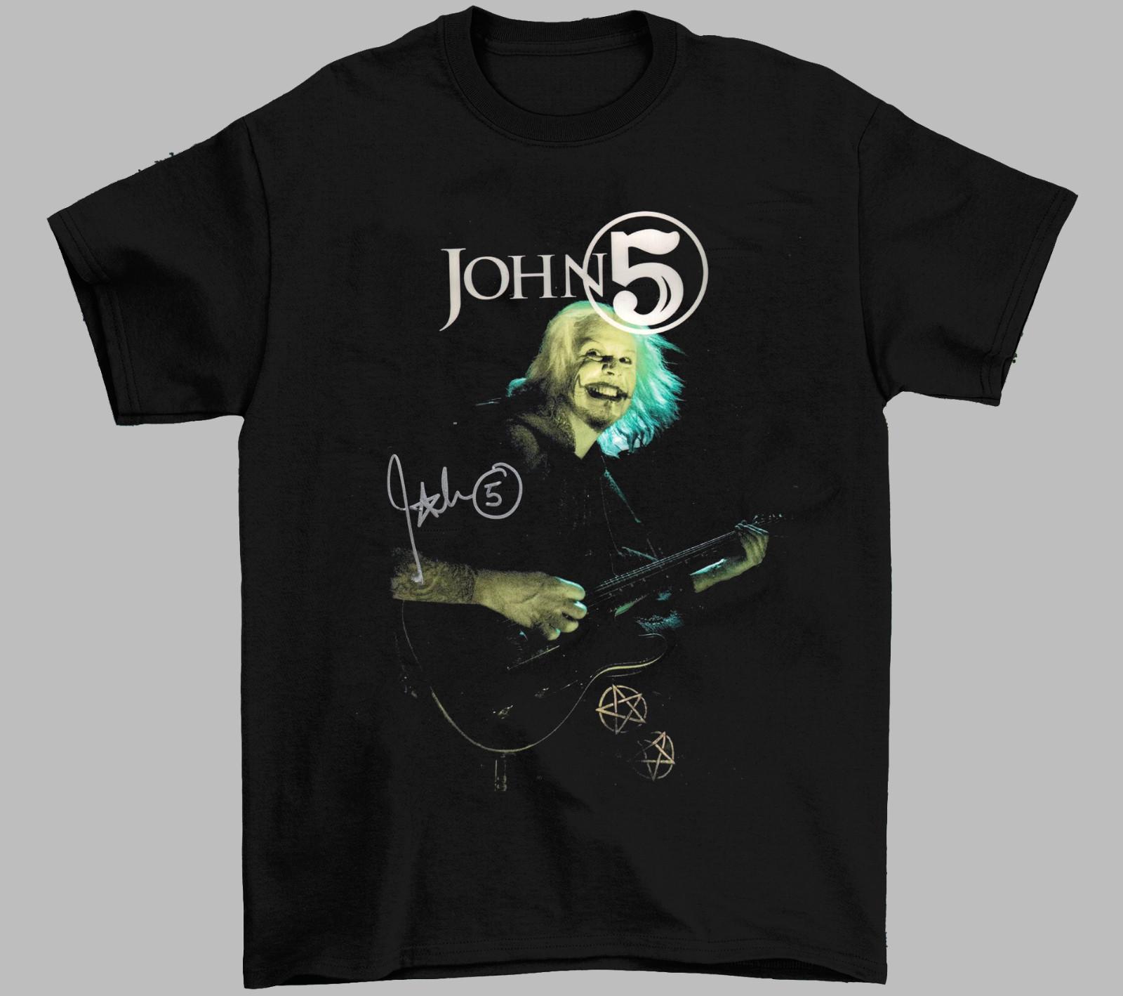 Vtg 90s John 5 Signed Gift For Fan Black All Size S-4XL Unisex Shirt S