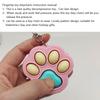 Cartoon Kawaii Cat Claw Button Decompression Toy Key Ring Pendant Cute Couple Car Bag Pendant Creative Keychain