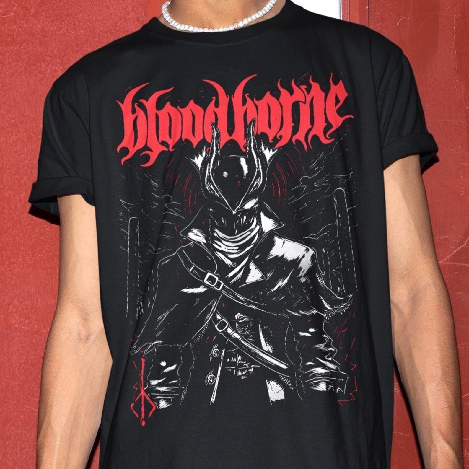 Unisex Bloodborne Lady Maria Shirt - Video Game T-shirt,Soulsborne Merch,Bloodborne Gifts 4XL
