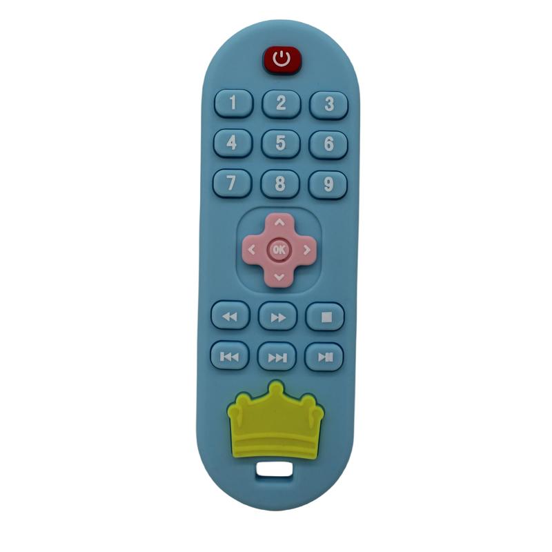 Infant remote control teether baby anti-eating hand teething stick cartoon soothing toys cognitive plaything