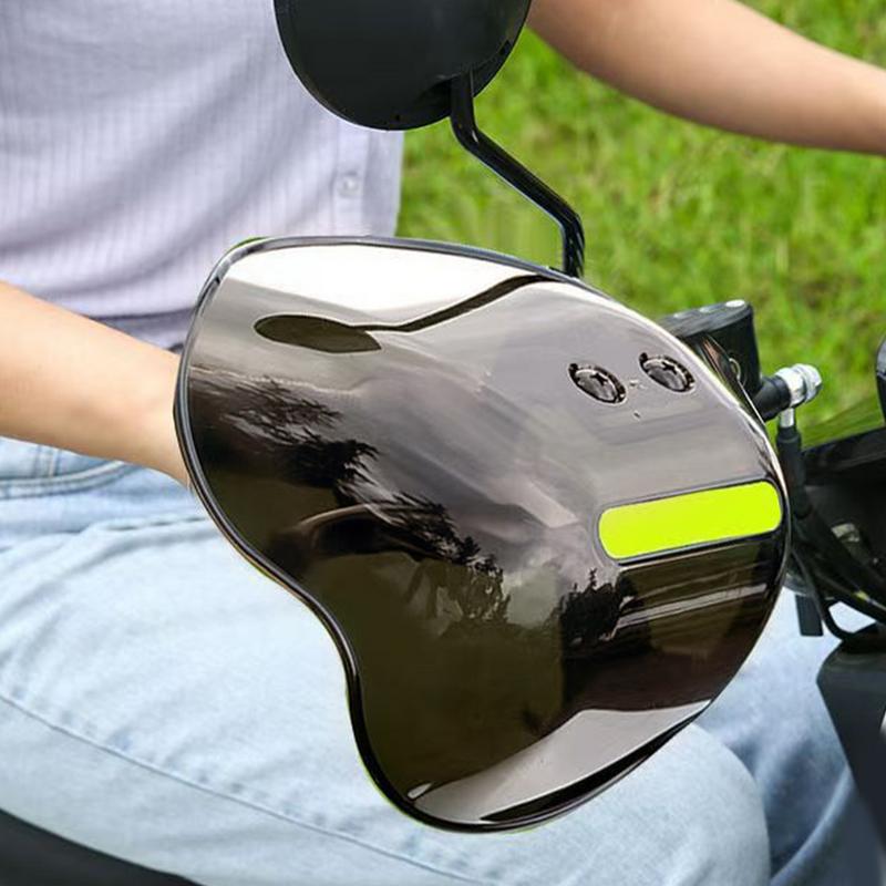 Electric Vehicle Hand Guard Windshield Motorcycle Handlebar Cover Sunshade Rainproof Windshield With Night Reflective Strip