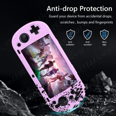 Étui de Protection en Silicone Anti-Choc Housse Souple Type Peau Protecteur Anti-Rayures Antidérapant pour Console de Jeu Trimui Smart Pro