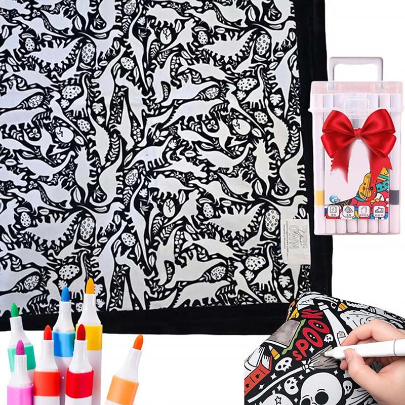 

Ковдра-розмальовка своїми руками, Прана ковдра з флісу для розмальовування для дітей та дорослих, М який затишний арт-проєкт