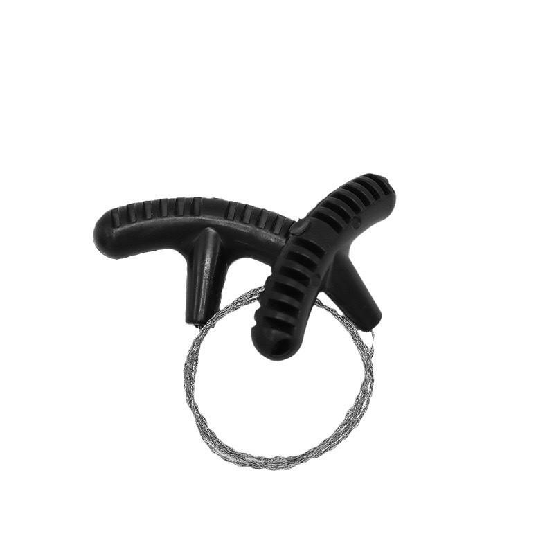 New Outdoor Mini Pocket Wire Saw with PP Handle for Camping and Aquatic Plants - Stainless Steel
