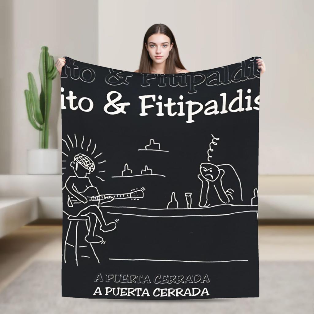Fitos Fitipaldis Band Band Rock Spanish Blanket Warm Soft Fluffy Plush Throw Blanket For Couch Bed Flannel Bedspread Bed Cover