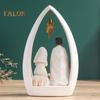 Heilige Familie Harz Figurine Krippen Advent Statue Joseph Jungfrau Maria Geburt von Jesus Skulptur Home Office Desktop Dekoration Ornament