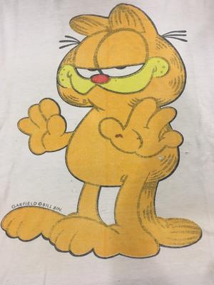 Perfectly Faded and Worn Early 90s Garfield Size L