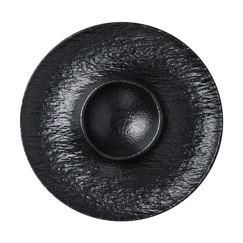 Kreativní keramické talíře na krevety s miskami na ocet, komerční talíře na knedlíčky a domácí lehce luxusní čínské nádobí