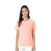 Li Ning Sports Lifestyle Serie Einfarbig Rundhals Bequem Vielseitig Atmungsaktiv Kurzarm T-Shirt Damen T-Shirts Rosa ATSU872-3