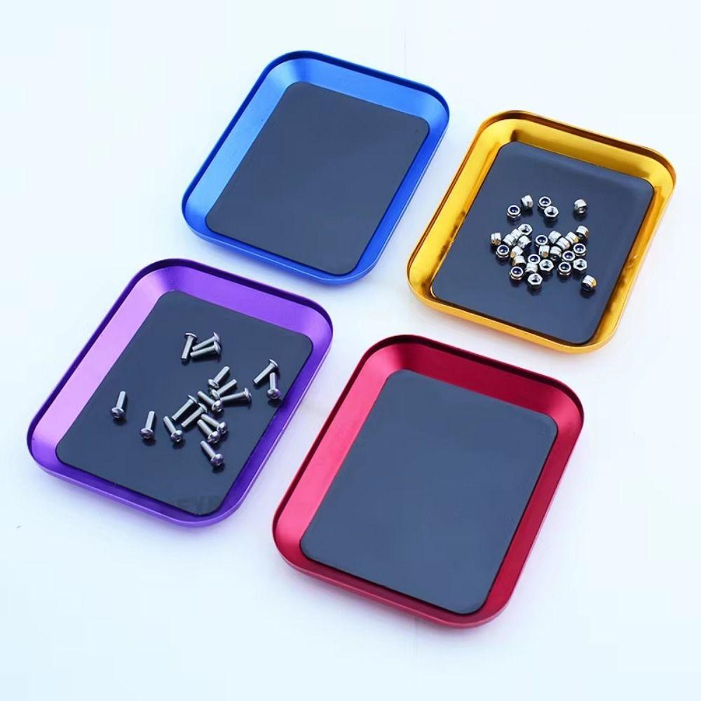 2PCS With Magnetic Pad Magnetic Screw Tray Plate Screws Disk Storage Plate  Boat Repair Tools
