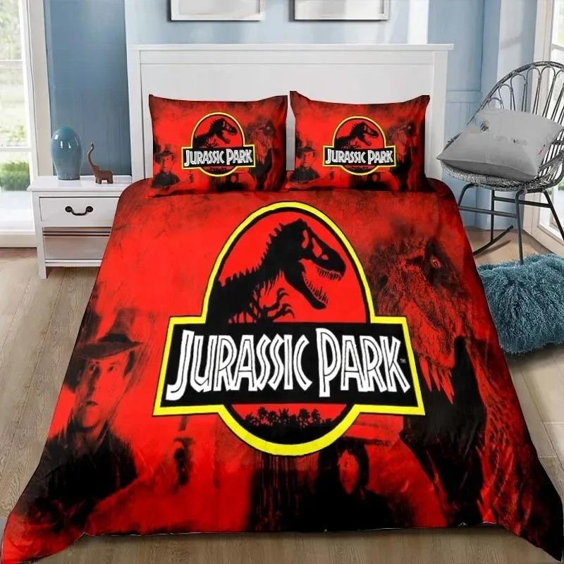 Dinosaur Jurassic Park 3D Print Bedding Set Single Twin Full Queen King Size Bed Set Adult Kid Bedroom Bedding Gift