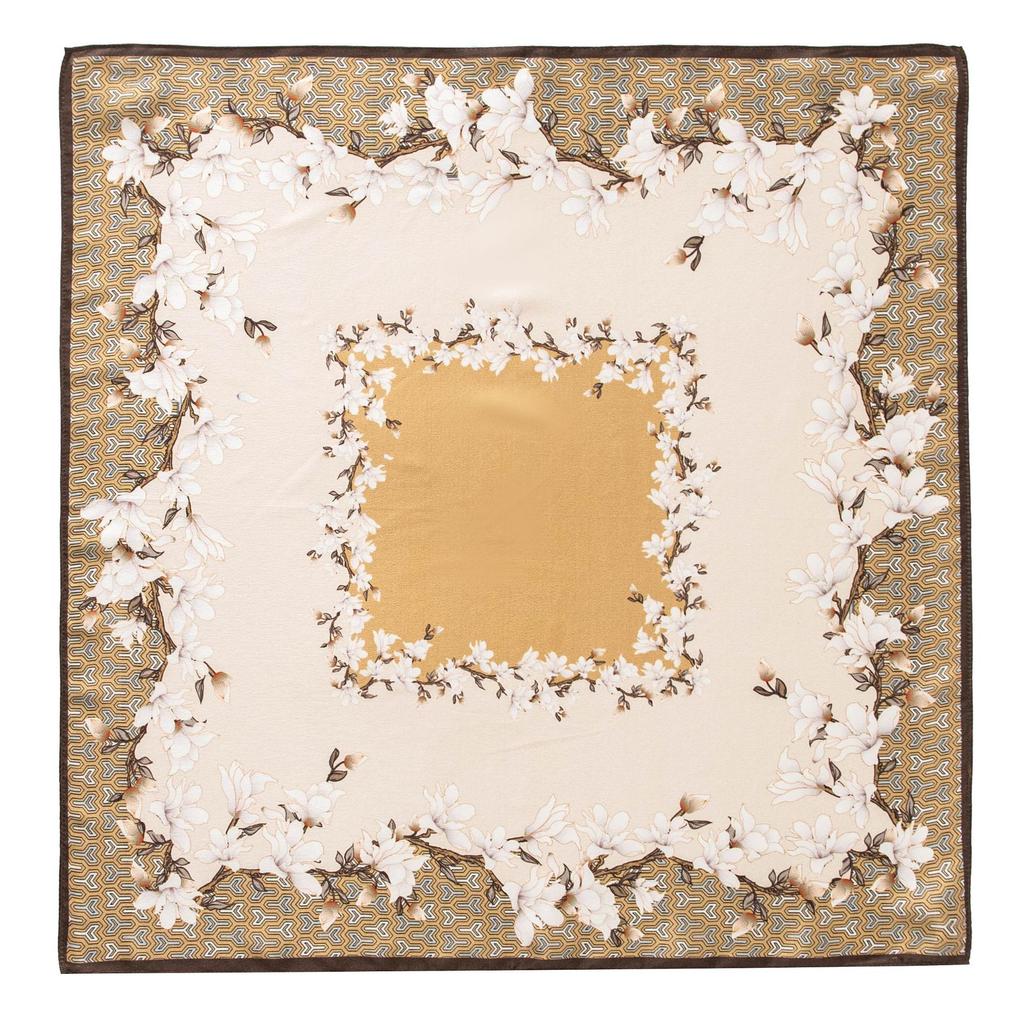 53*53CM 100% morušový hedvábný čtvercový šátek Olejomalba Luxusní šátky Šátek na opalování Šátek Nákrčník Dárek