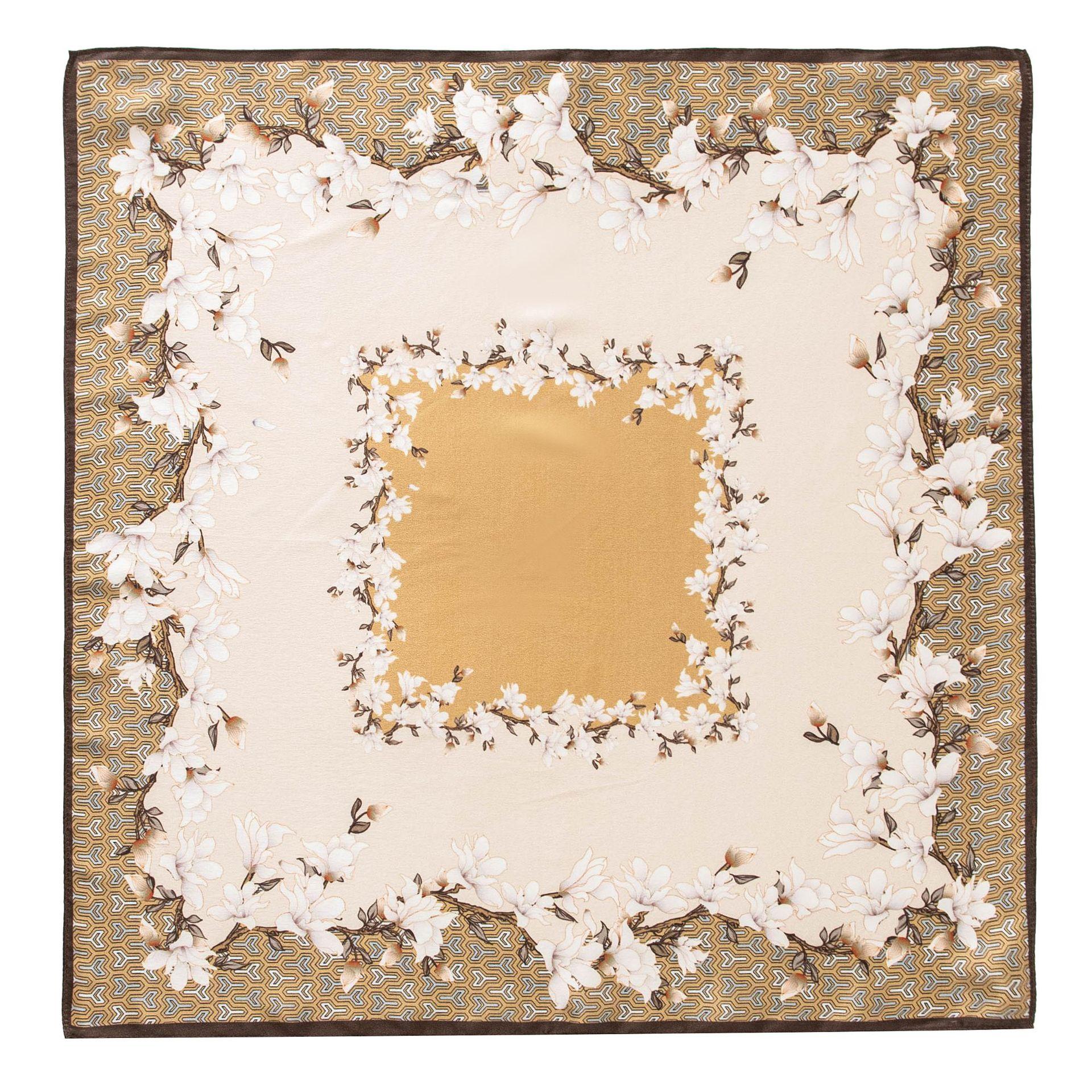 53*53 см 100% шелковица шелковая квадратный шарф масляная живопись роскошные шарфы — фото 17