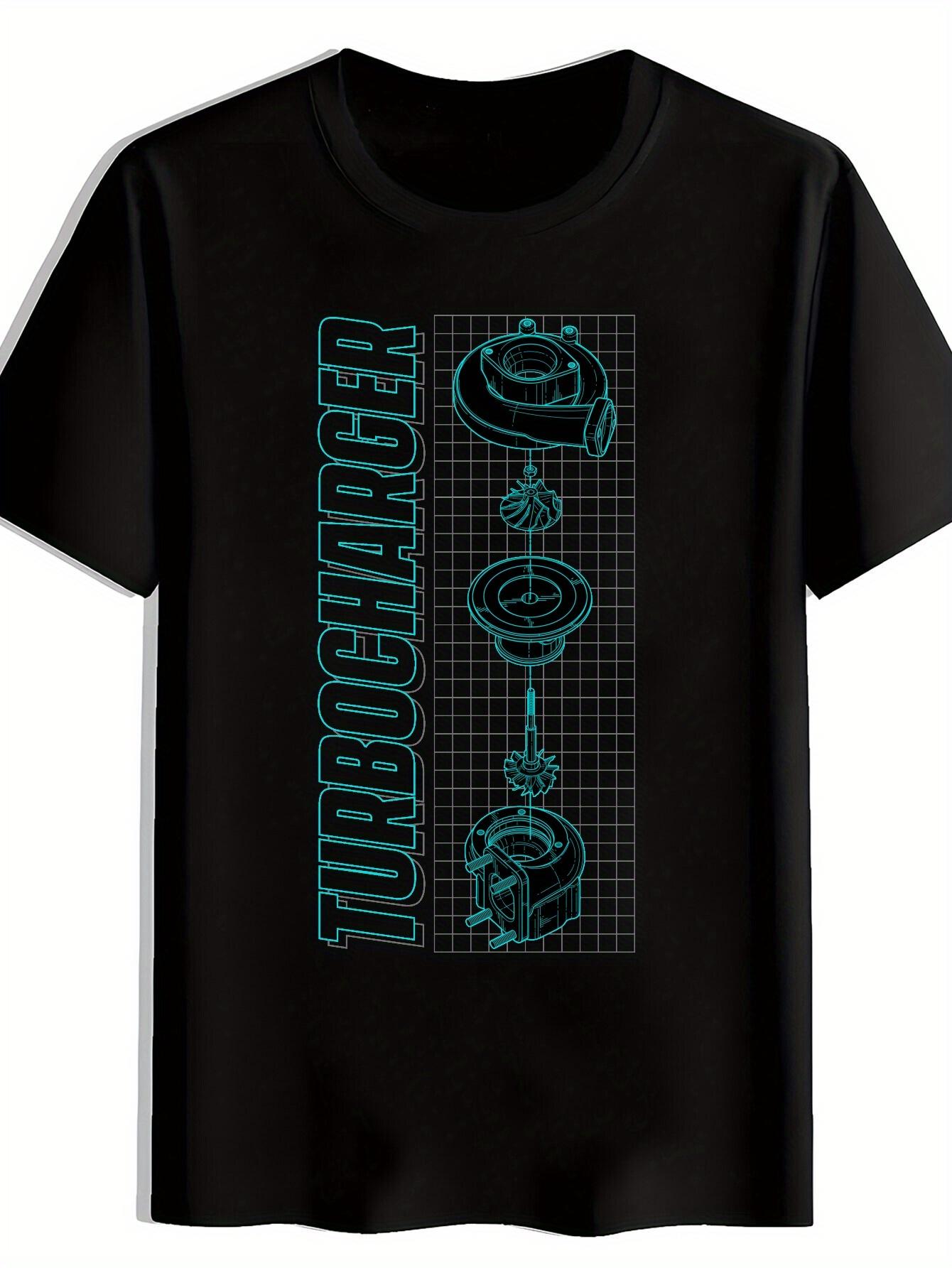 T-shirt Turbocharger Cross-Section Print XXL