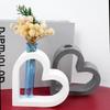 Heart Vase Silicone Mold Hydroponic Plant Flowerpot Cement Plaster Mould DIY Nordic Vase Test Tube Planter Resin Mold Home Decor