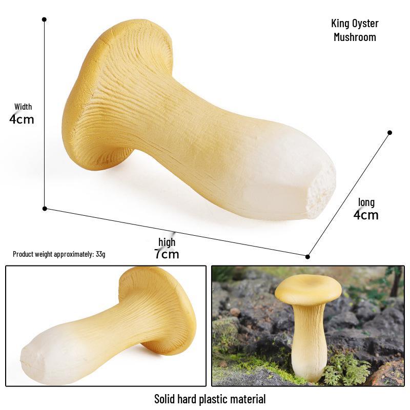 Simulated Double Oyster Mushroom Model for Decoration and Teaching