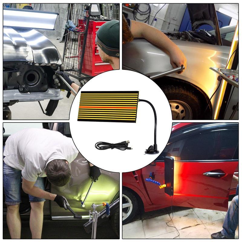 Placă Luminoasă pentru Repararea Deformărilor Auto, Instrumente Luminoase pentru Repararea Deformărilor Auto cu Interfață USB, Portabilă, pentru Întreținere Auto, pentru Vehicule Sedan, MPV