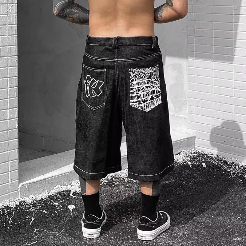 Casual Shorts For Men With Polyester Blend Summer Denim Pants Teen Youth Fashion