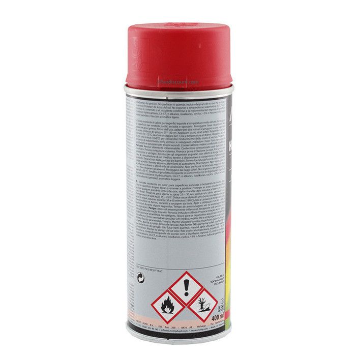 Peinture haute température motip (rouge (jusqu'à 300°c))