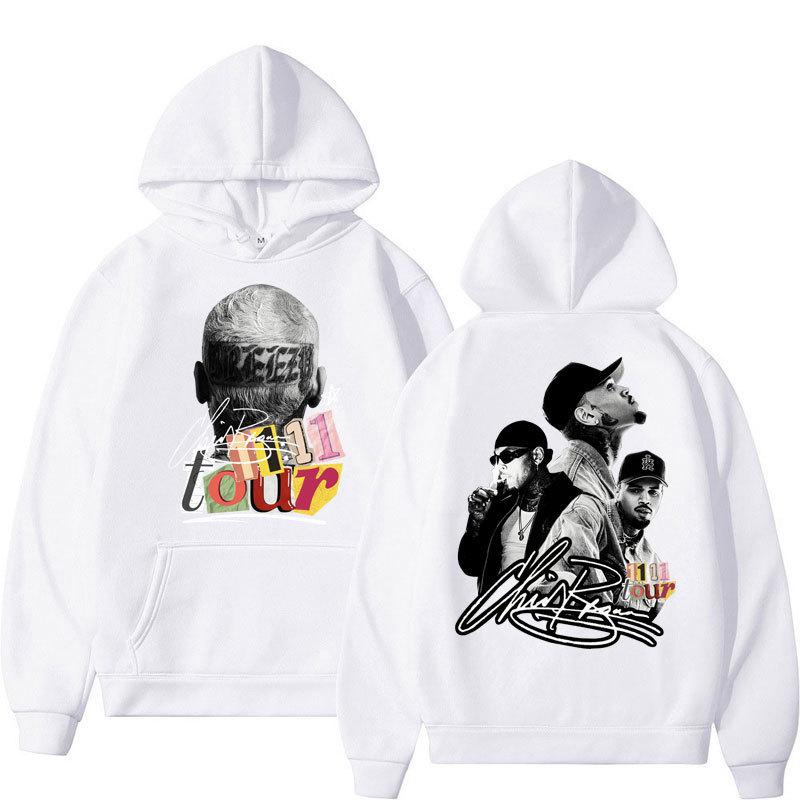 Rapper Chris Brown Graphic Hoodies Hip Hop Vinta