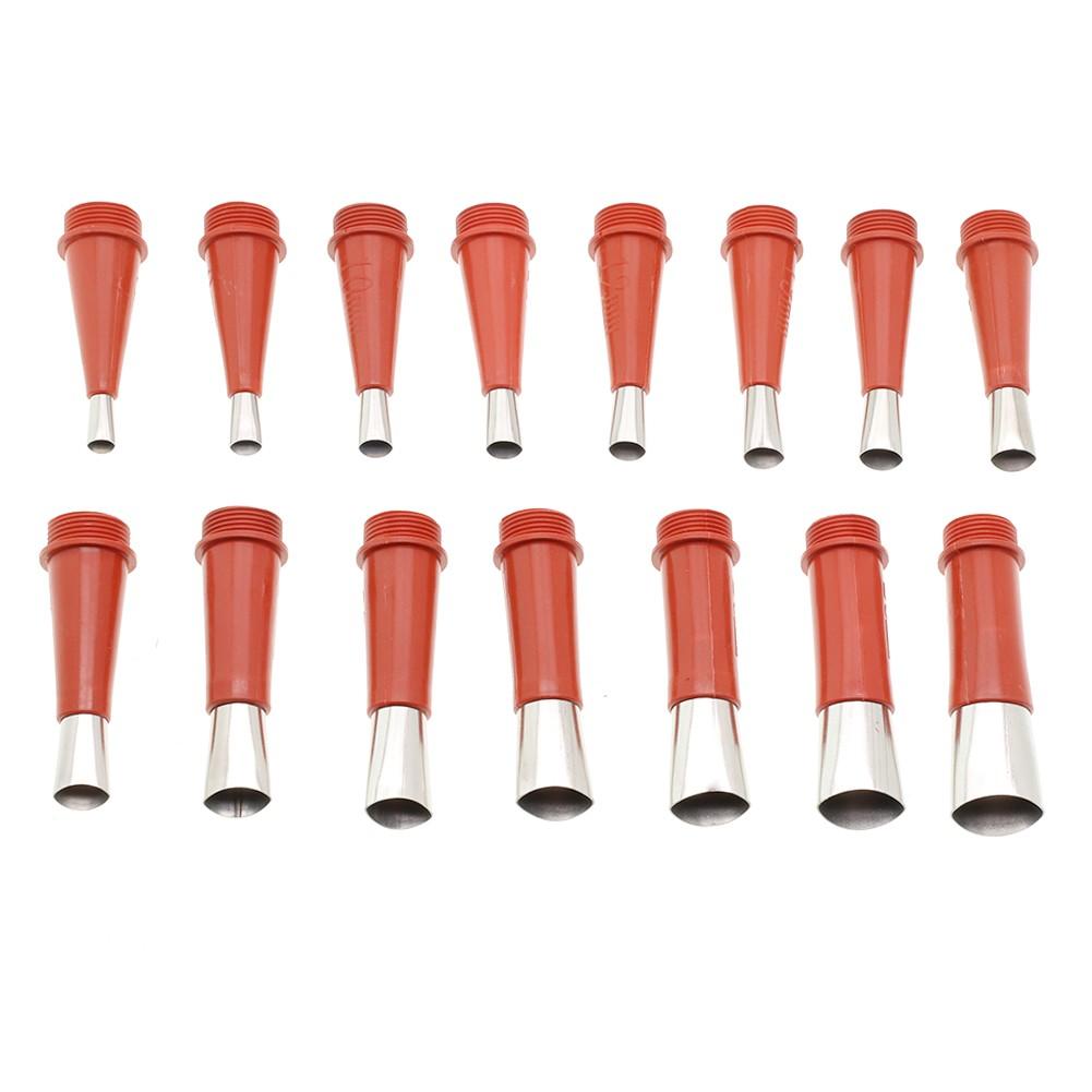 22 Pcs Stainless Steel Caulk Nozzle Applicator with Base Caulking Finisher