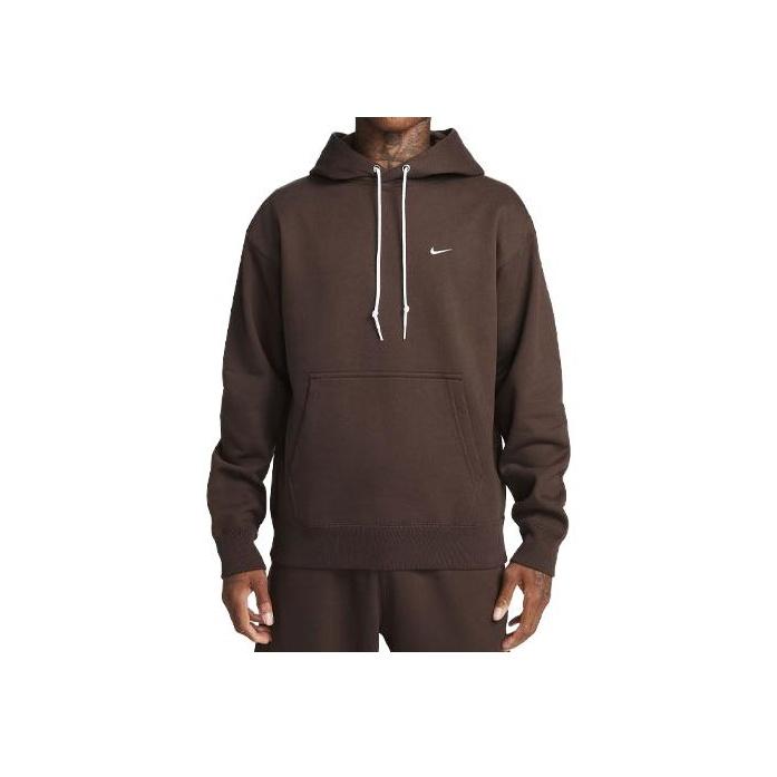Nike Solo Fleece Hoodie Baroque Brown Men Streetwear DX1355-237