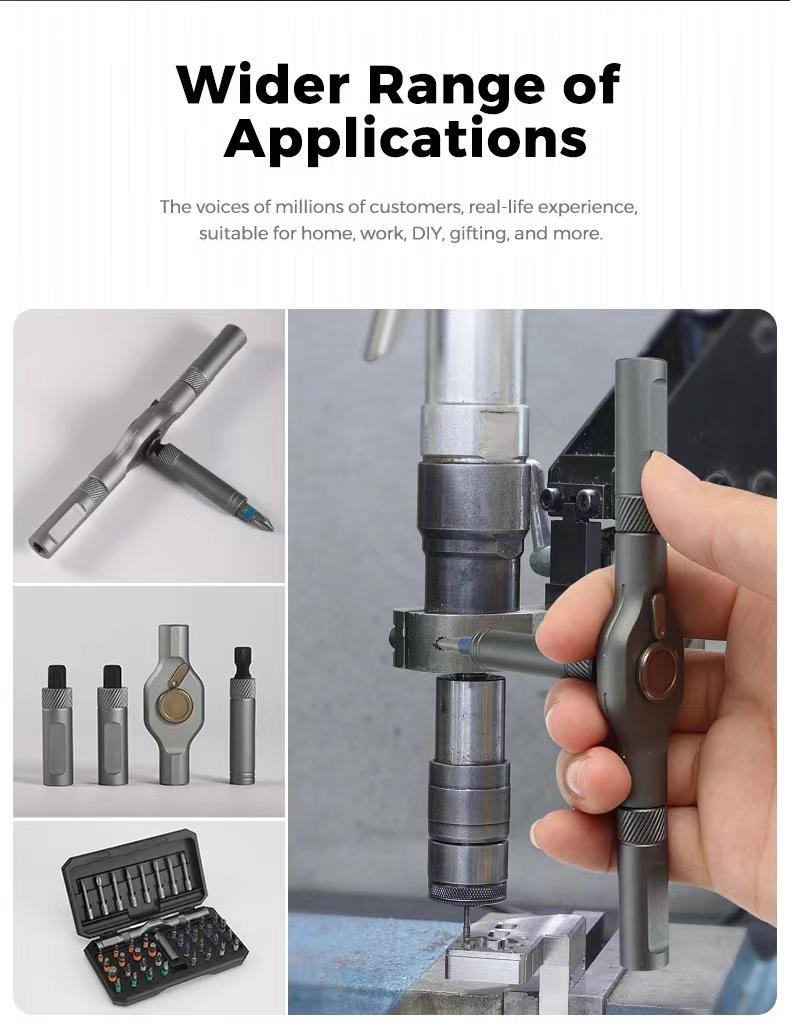 42pcs/set Magnetic Screwdriver Set DIY Ratchet Screwdriver Set Multi Bit Drive Set with Detachable Ratchet Handle DIY Tools