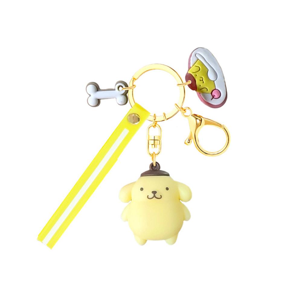 Anime Sanrio Hello Kitty Keychain Kawaii Keroppi Kuromi Car Key Ring Melody Cute Cinnamoroll Backpack Toys Girls Festival Gifts