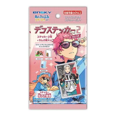 Ensky Ensemble Stars!! Deco Sticker 2 with Gum, 20-pack BOX (Candy Toy)