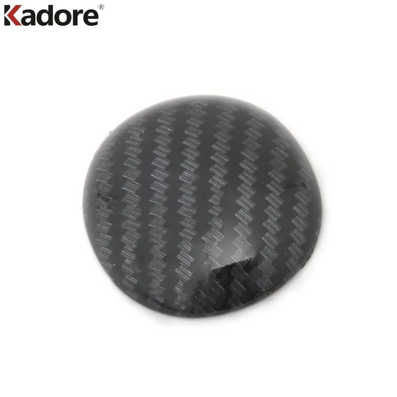 For Hyundai Kona SUV 2017 2018 Carbon Fiber Car Gear Shift Knob Head Frame Cover Trim Interior Accessories