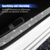 2PCS Car Door Edge Entry Guard, Bling Rhinestone Car Anti-Collision Adhesive Sticker Strip, Door Sill Strip for Rear Bumper Car SUV, Threshold