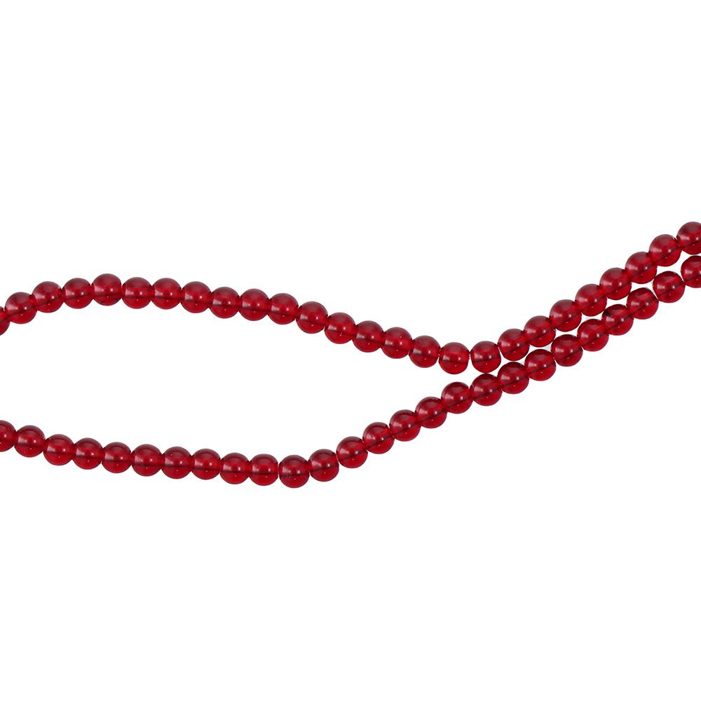 126 PCS Garnet Red Garnet Red Glass Crystal Beads Round Round Loose Beads Garnet Beads  Bracelet