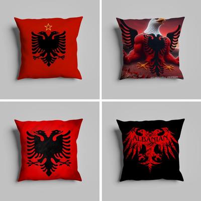 Pillow Case Luxurious Home Office, Sofa Decorative Multi Sized Car Seat Cushions, Pillowcases Albania Flag Map