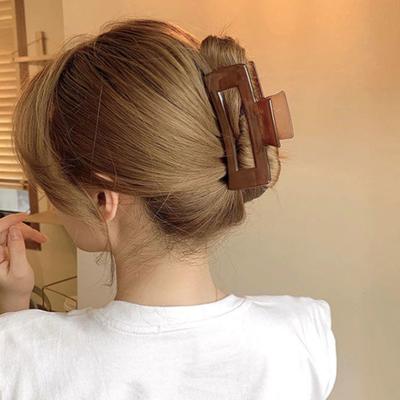 Claw Clip Fashion Large Square Hair Clip Women Girls Head Back Hair Clamp Hair Claw Clip Hair Accessories