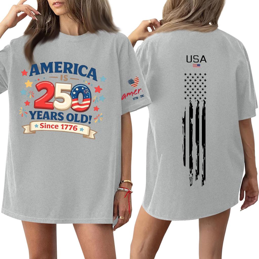 Women's Casual Fashion Round Neck Casual Print Short Sleeve T-Shirt Top