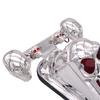 1 Pair Skull-shaped Motorcycle Signal Light Decoration Motorcycle LED Turn Signal Rear Brake Tail Light Universal Accessories