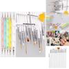 Nail Art Brush Set 15 Pcs With Long Wooden Handles For Professional Manicure And Design