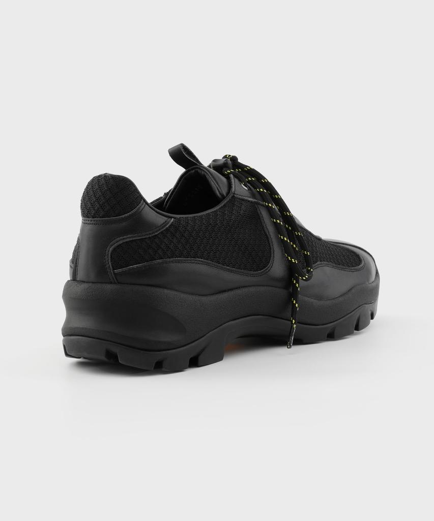 Awesomebee Skar Leather Sneakers Vibram Sole Asb603Bk