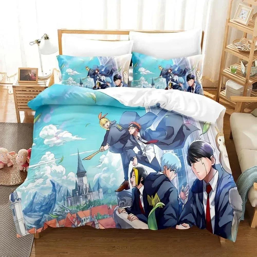 3D tisk Anime Mashle Kouzla a svaly Povlečení Jednolůžko Twin Plné Královské Velikost Postele Dospělý Dítě Ložnice Povlak na přikrývku Sady