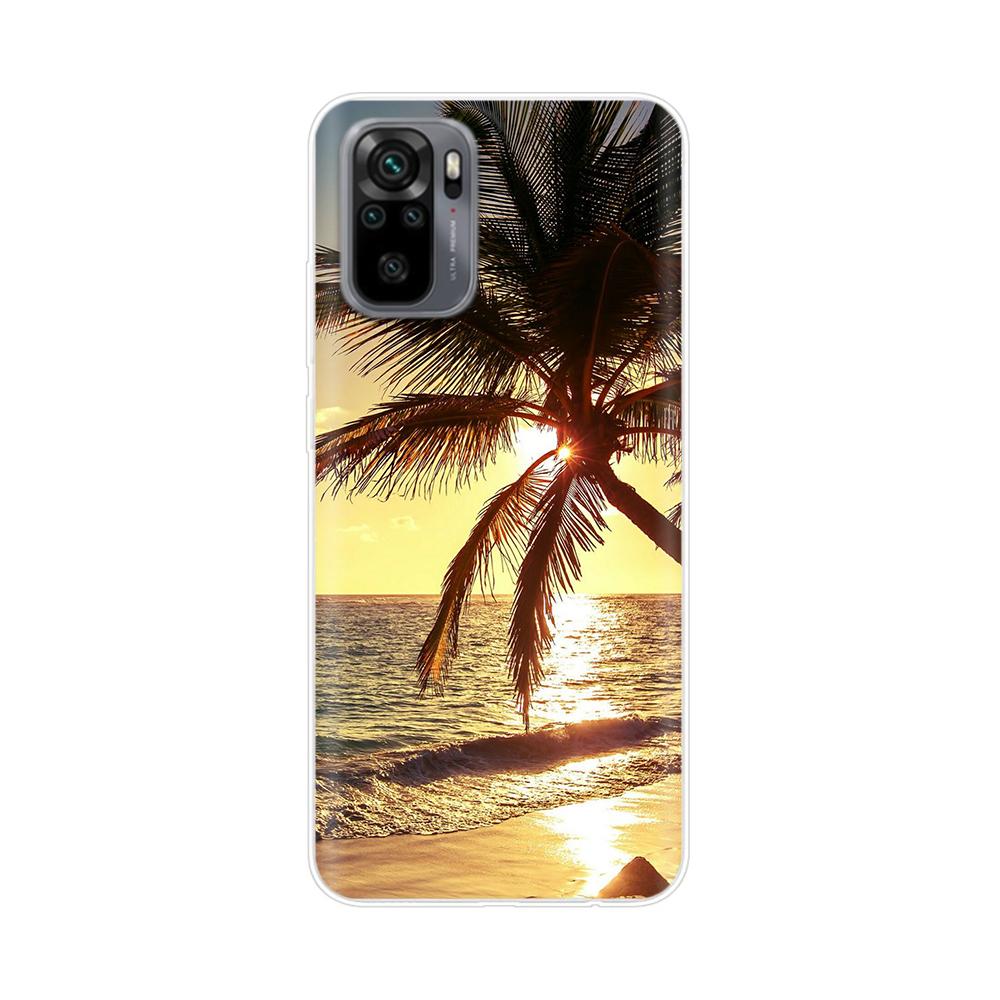 Silikon Blumen Handyhülle Für Xiaomi Redmi Note 10 Hülle 6.43'' Schöne TPU Rückseite Für Xiomi Redmi Note10 Pro Bumper Hüllen
