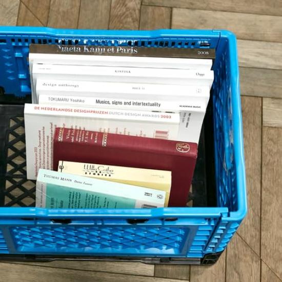 TRUSCO Folding Mesh Container Blue TRMPB90B Storage Case Storage Box
