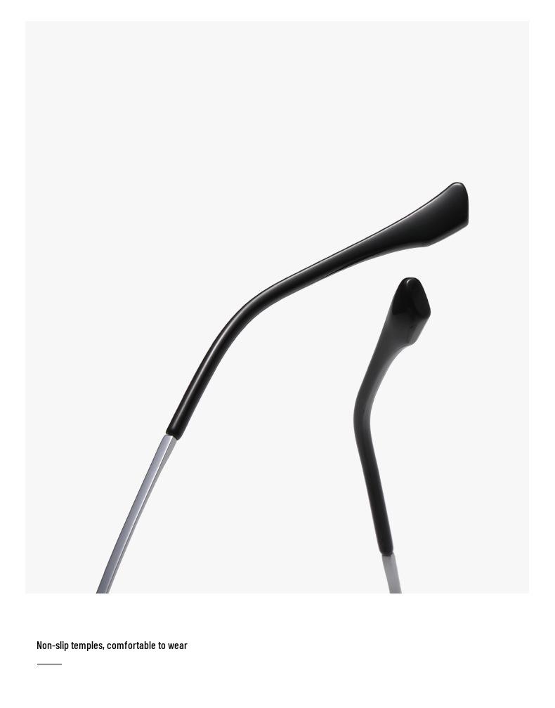 Vintage Ultralight Pure Titanium Eyeglass Frame | Large Polygonal Slim Design | Unisex Minimalist Prescription Glasses