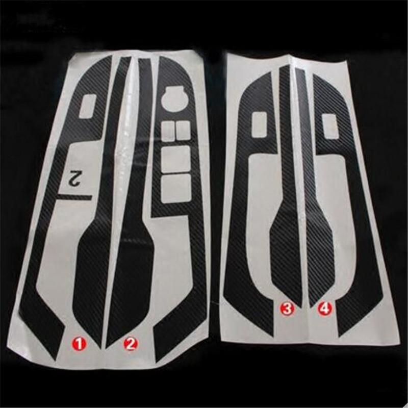 Car carbon fiber car stickers door panel armrest sticker,auto accessories for KIA Rio k2