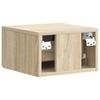 Wall Mounted Nightstand Sonoma Oak 33 x 34.5 x 20 cm