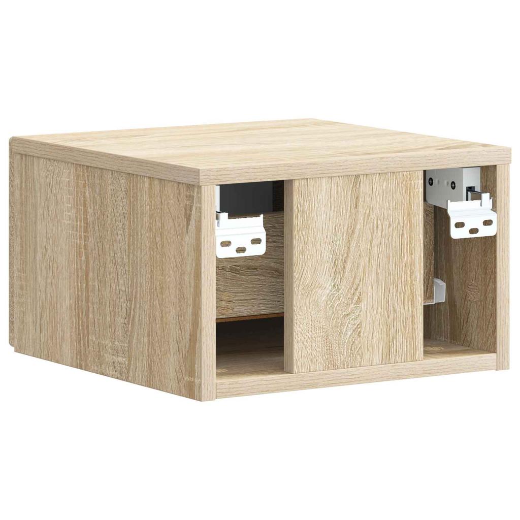 Wall Mounted Nightstand Sonoma Oak 33 x 34.5 x 20 cm