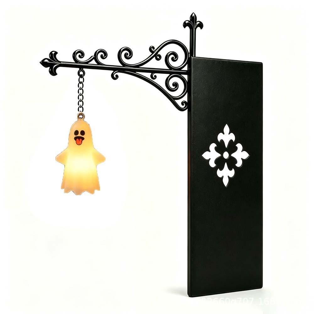 Wrought Iron Street Lamp Bookends Button Cell Battery Powered Bookmark Light Study Room