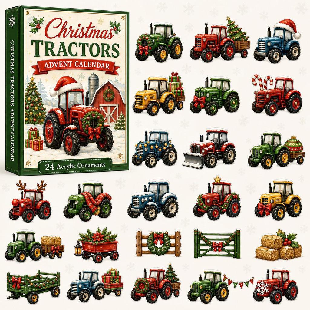 Transportation Advent Calendar With Acrylic Material For Holiday Gift And Kids Play