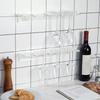 2Pcs Clear Acrylic Wine Glass Holder Wall Mounted Stemware Hangings Rack Glassware Holder Rack Wine Glass Rack Gifts